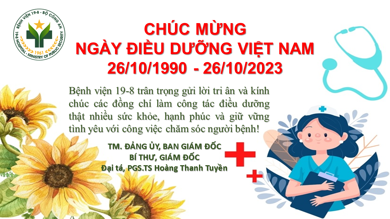 Chúc mừng ngày Điều dưỡng Việt Nam (26/10/1990 - 26/10/2023)